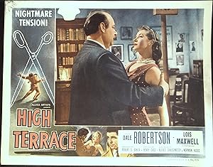 Image du vendeur pour High Terrace Lobby Card 1956 Eric Pohlmann, Lois Maxwell! mis en vente par AcornBooksNH