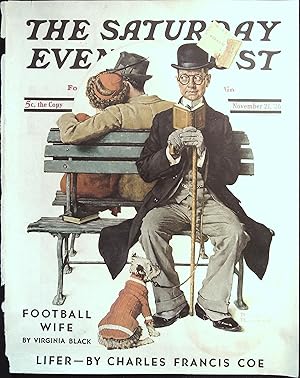 Saturday Evening Post November 21, 1936 Norman Rockwell FRONT COVER ONLY