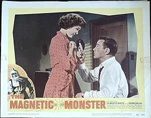 Imagen del vendedor de The Magnetic Monster Lobby Card #8 1953 Richard Carlson & Jean Byron! a la venta por AcornBooksNH