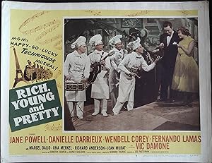Seller image for Rich, Young and Pretty Lobby Card #7 1951 Jane Powell and Vic Damone! for sale by AcornBooksNH