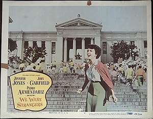 Imagen del vendedor de We were Strangers Lobby Card #4 1949 Jennifer Jones! a la venta por AcornBooksNH