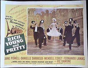 Seller image for Rich, Young and Pretty Lobby Card #2 1951 Danielle Darrieux in production number for sale by AcornBooksNH