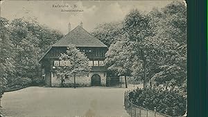 Ansichtskarte (a67 ) Baden-Württemberg Karlsruhe 1913 Schwarzwaldhaus