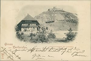 Ansichtskarte (a67 ) Baden-Württemberg Karlsruhe 1898 Schwarzwaldhaus mit Lauterberg