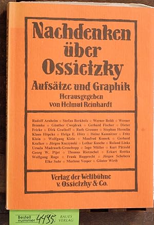 Bild des Verkufers fr Nachdenken ber Ossietzky Aufstze u. Graphik zum Verkauf von Baues Verlag Rainer Baues 