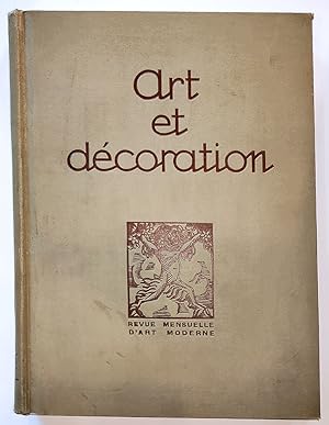 Imagen del vendedor de Art et dcoration. Revue mensuelle d'art moderne. Tome XLI Janvier-Juin 1922 a la venta por Librairie Lis Tes Ratures