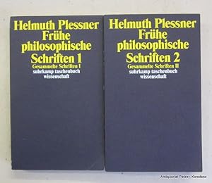 Imagen del vendedor de Frhe philosophische Schriften 1 (und) 2. 2 Bnde. Frankfurt, Suhrkamp, 2003. Kl.-8vo. 310 S., 4 Bl.; 454 S., 5 Bl. Or.-Kart. (Gesammelte Schriften, I-II). (ISBN 3518292242 u. ISBN 3518292250). a la venta por Jrgen Patzer