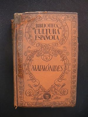 Imagen del vendedor de Maimnides a la venta por Vrtigo Libros