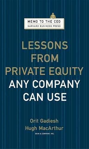 Image du vendeur pour Lessons from Private Equity Any Company Can Use (Harvard Memo to the CEO) mis en vente par WeBuyBooks