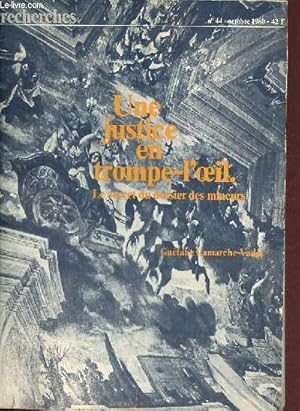 Seller image for Recherches n44 octobre 1980 - Une justice en trompe-l'oeil le secret du dossier des mineurs - Les dossiers : constitution, circulations secret de polichinelle - enfance secrte le cercle judiciaire - atout secret : la famille exclue . for sale by Le-Livre