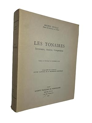 Immagine del venditore per Les Tonaires : inventaire, analyse, comparaison. venduto da Librairie Douin