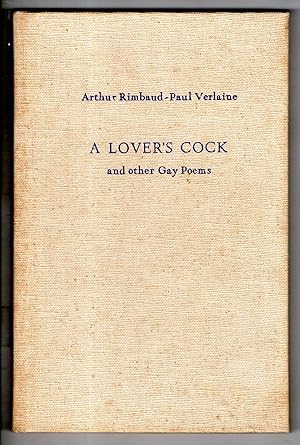 Image du vendeur pour A Lover's Cock and other Gay Poems mis en vente par Kayo Books