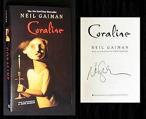 Imagen del vendedor de Coraline (Signed in Person by Neil Gaiman) a la venta por Bookcharmed Books IOBA