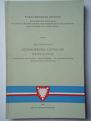 Seller image for SCHAUMBURG-LIPPISCHE GENEALOGIE. (Schaumburger Studien Heft 25) for sale by GfB, the Colchester Bookshop