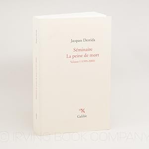 Seller image for Sminaire La peine de mort. Volume I (1999-2000) for sale by Irving Book Company