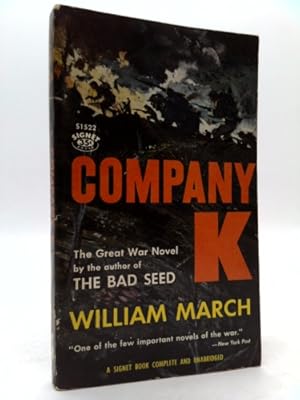 Bild des Verkufers fr Company K. a Signet Book Complete and Unabridged. zum Verkauf von ThriftBooksVintage
