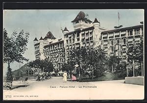 Ansichtskarte Caux, Palace Hotel, La Promenade