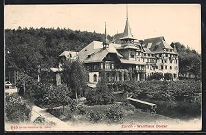 Ansichtskarte Zürich, Waldhaus Dolder und Bergbahn