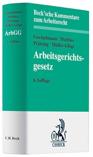 Seller image for Arbeitsgerichtsgesetz for sale by Studibuch