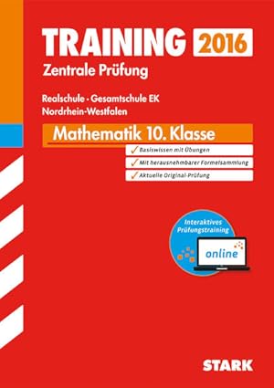 Bild des Verkufers fr STARK Training Zentrale Prfung Realschule / Gesamtschule EK NRW - Mathematik - inkl. Online-Prfungstraining: Original-Prfungsaufgaben 2015. Mit Online-Prfungstraining zum Verkauf von Studibuch