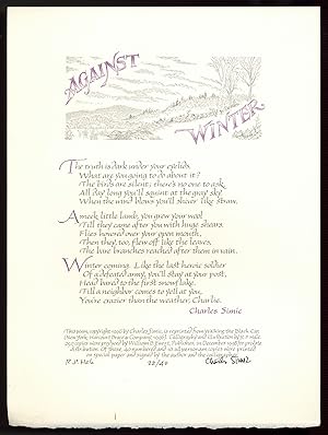 [Small Broadside]: Against Winter