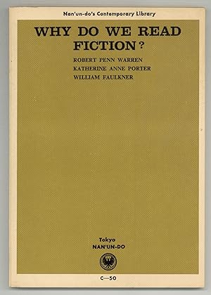 Bild des Verkufers fr Why Do We Read Fiction zum Verkauf von Between the Covers-Rare Books, Inc. ABAA