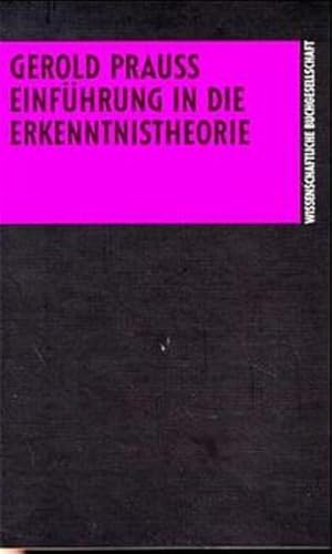 Imagen del vendedor de Einfhrung in die Erkenntnistheorie. Die Philosophie. Einfhrung in Gegenstand, Methoden u. Ergebnisse ihrer Disziplinen. a la venta por Antiquariat Thomas Haker GmbH & Co. KG