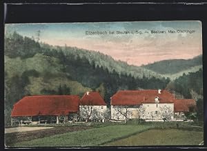 Ansichtskarte Etzenbach, Anwesen von Max Dischinger