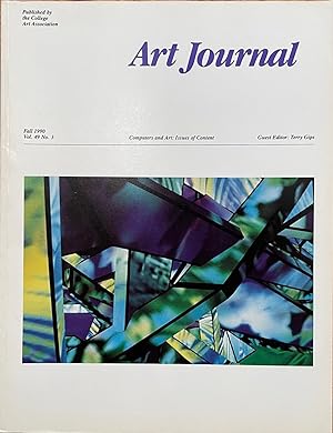 Bild des Verkufers fr Art Journal - Fall 1990 - Computers and Art: Issues of Content zum Verkauf von Reilly Books