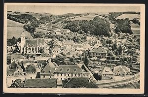 Ansichtskarte Kirchschlag in der Buckligen Welt, Ortsansicht von einem Berg aus