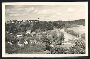 Ansichtskarte Drosendorf, Panorama aus der Vogelschau