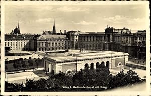 Ansichtskarte / Postkarte Wien 1 Innere Stadt, Heldendenkmal, Burg