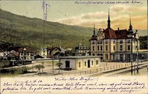 Ansichtskarte / Postkarte Goldau Arth Kanton Schwyz, Bahnhof