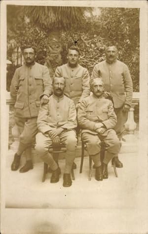 Foto Ansichtskarte / Postkarte Chalons sur Marne, Französische Soldaten in Uniformen, Portrait 1919