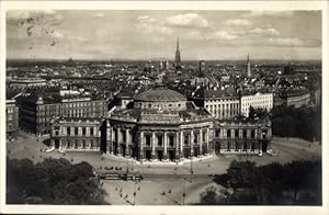 Ansichtskarte / Postkarte Wien 1 Innere Stadt, Panorama vom Rathaus, Burgtheater