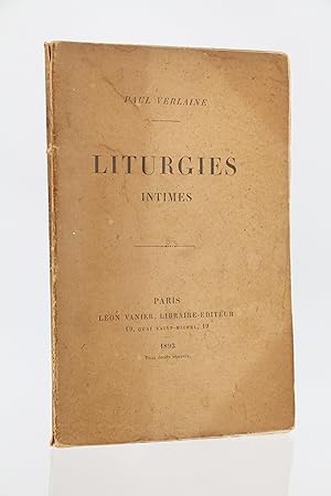 Image du vendeur pour Liturgies intimes mis en vente par Librairie Le Feu Follet