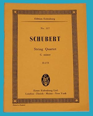 Schubert - String Quartet C minor D. 173 - Edition Eulenburg No. 117 ---