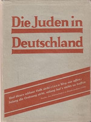 Seller image for Die Juden in Deutschland. for sale by Altstadt Antiquariat Goslar
