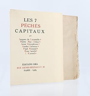 Imagen del vendedor de Les 7 pchs capitaux a la venta por Librairie Le Feu Follet