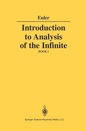 Seller image for Introduction to Analysis of the Infinite, Book I for sale by GreatBookPricesUK