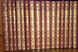 16 Vols, of the Oxford Illustrated Thackeray, ND, Full soft leather pocket edn;