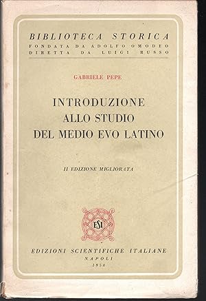 Immagine del venditore per Introduzione allo studio del Medio Evo latino II edizione migliorata venduto da Libreria Tara