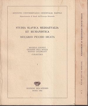 Studia slavica mediaevalia et humanistica Riccardo Picchio dicata