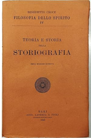 Bild des Verkufers fr Teoria e storia della storiografia zum Verkauf von Libreria Tara