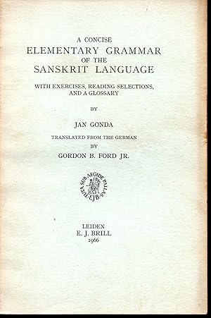 Seller image for A concise elementary Grammar of the Sanskrit language With exercises, reading selections, and a glossary for sale by Libreria Tara