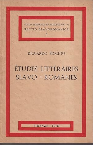 Seller image for Etudes litteraires slavo-romanes for sale by Libreria Tara