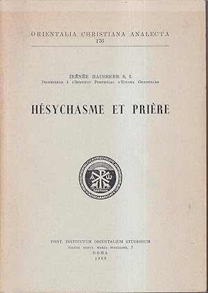 Imagen del vendedor de Hesychasme et priere a la venta por Libreria Tara