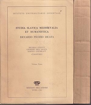 Immagine del venditore per Studia slavica mediaevalia et humanistica Riccardo Picchio dicata venduto da Libreria Tara