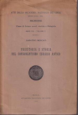 Preistoria e storia del consonantismo ebraico antico