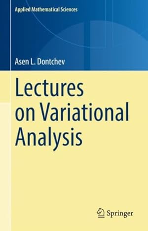 Seller image for Lectures on Set-valued and Variational Analysis for sale by GreatBookPrices